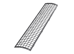 ТН ПВХ 125/82 мм, защитная решетка водосточного желоба 0,6 м, серый, шт.